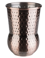 Julep Mug Gobelet, 400 ml, Ø 80 mm, H: 115 mm, aspect cuivre antique, en inox, martelé, mat_1