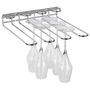 Rack porte-verres, 29.5 x 32 cm, H: 6 cm en mètal, chromé, 6 mm