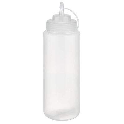 Bouteille verseuse souple, transp 8 cm Ø, 1025 ml, H: 26.4 cm, polyétylène_1