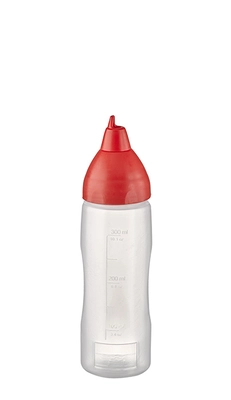 Bouteille verseuse souple, rouge, échelle, 350 ml, 5.5 cm Ø, H: 21 cm, polyétylène_1