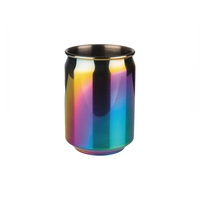 Cool Gobelet, 350 ml, Ø 75 mm, H: 105 mm, aspect arc-en-ciel, en inox, poli