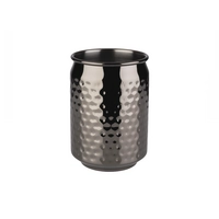 Cool Becher, gehämmert, 350 ml, Ø 75 mm, H:105 mm, Gunmetal-Look, gehämmert, glanz