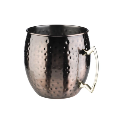 Moscow Mule Rafraîchisseur cuivre antique 5 litres inox, martelé mat, Ø 20 cm H: 21 cm_1