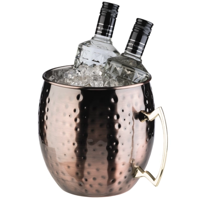 Moscow Mule Rafraîchisseur cuivre antique 5 litres inox, martelé mat, Ø 20 cm H: 21 cm_2