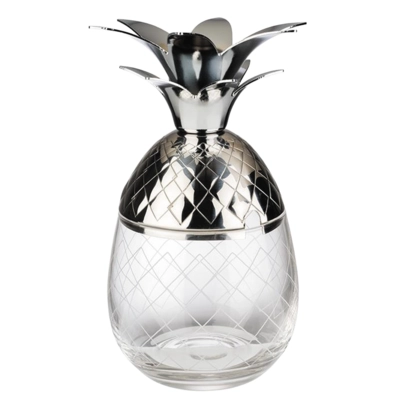 Pineapple Gobelet en verre, 350 ml, Ø 85 mm,  H: 175 mm, avec couvercle en inox_1