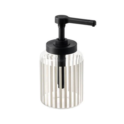 Dosierspender Dispensa, Ø 13cm, H: 27 cm Glas,  1.7l, grau_1