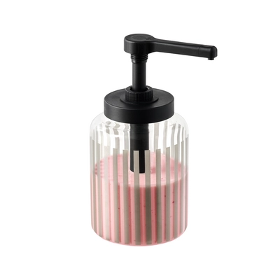 Dosierspender Dispensa, Ø 13cm, H: 27 cm Glas,  1.7l, grau_2