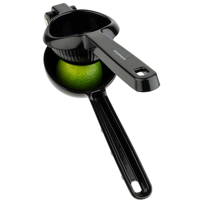 Limettenpresse aus Aluminium, 21 x 7 cm, H: 5 cm,  schwarz_2