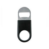 Décapsuleur à service, 11 x 4 cm, en inox avec caoutchouc