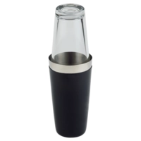 Boston Shaker en inox argent/noir, 0.7 litres, avec verre 400 ml