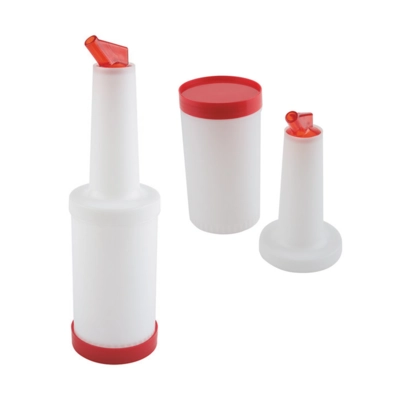 Bouteille dosage rouge, 4 pcs., H: 33 cm, 850 ml _1