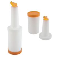 Bouteille dosage orange, 4 pcs., H: 33 cm, 850 ml 