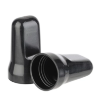 Staubkappen, 2er Set, Ø 4 cm H: 8 cm ABS, schwarz