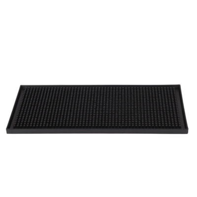 Tapis de bar, noir, 30 x 15 cm, H: 1.7 cm antidérapant _1