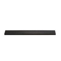 Tapis de bar, noir, 60 x 8 cm, H: 1.7 cm antidérapant 