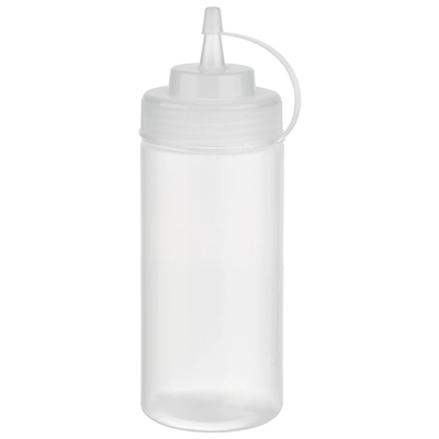 Bouteille verseuse souple, transp.Ø 7 cm, 490 ml,  H: 12 cm, polyétylène_1