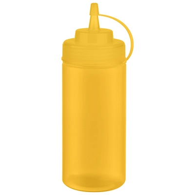 Bouteille verseuse souple, jaune, Ø 7 cm, 490 ml,  H: 12 cm, polyétylène_1