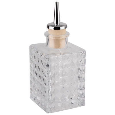 bouteille / pissette pour liqueurs amères 5 x 5 cm, H: 13 cm, 100 ml_1