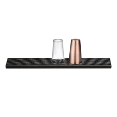 Tapis de bar, noir, 60 x 8 cm, H: 1.7 cm antidérapant _2