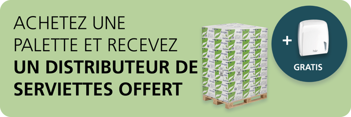 Achetez une palette et recevez un distributeur de 
